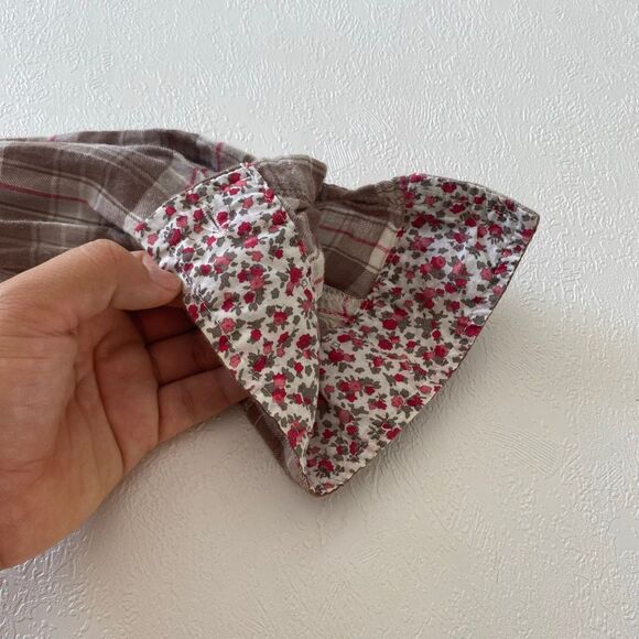 Aéropostale Plaid Button Down Shirt Brown Pink Flannel Top Women’s XL 100% Cotto - Picture 12 of 13